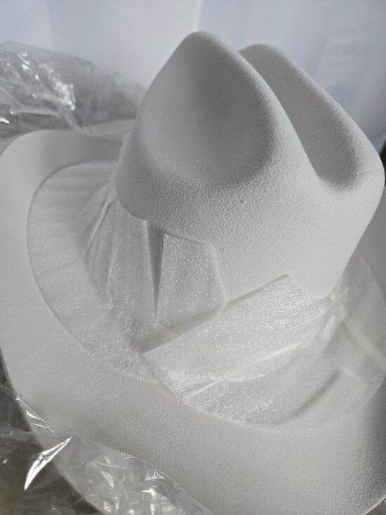 NWT - Vintage White Eddy Bros Western Hat main image 8